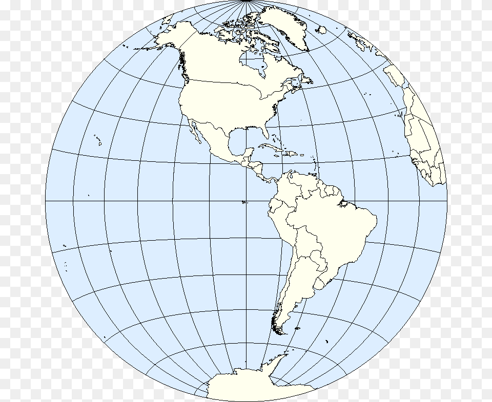 Western Hemisphere Pluspn Western Hemisphere Longitude Lines, Astronomy, Outer Space, Planet, Globe Png Image