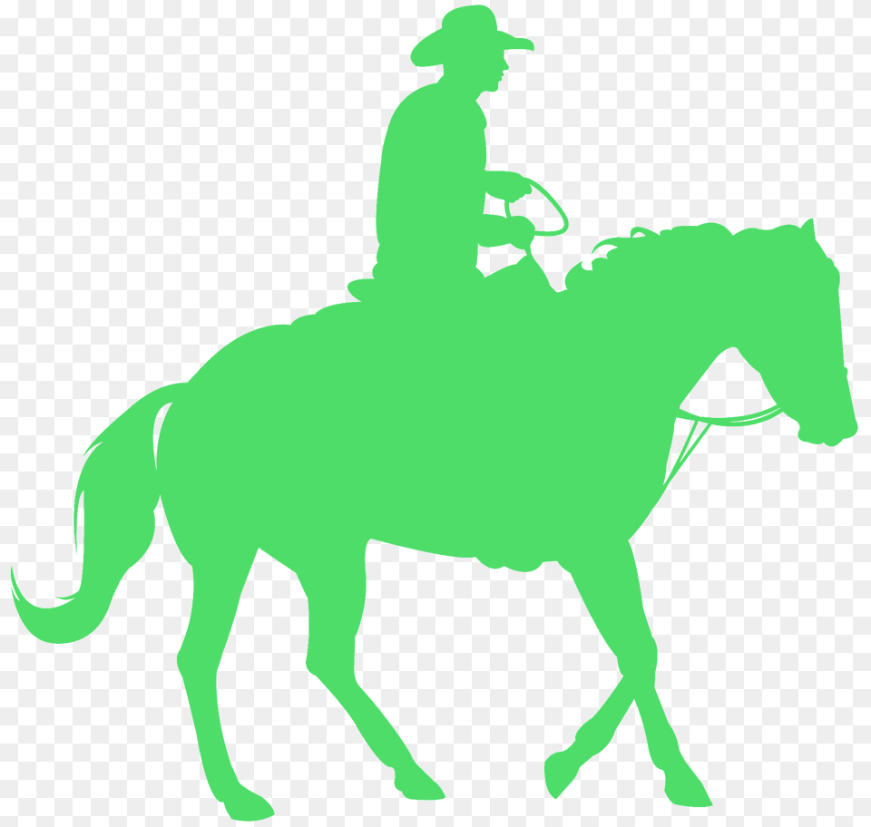 Western Horse Silhouette, Person, Animal, Mammal Png