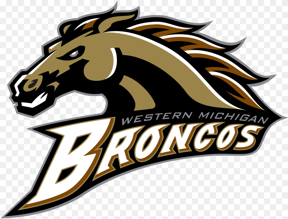 Western Michigan Broncos Logo University Western Michigan Broncos Logo, Dynamite, Weapon, Animal, Mammal Free Png
