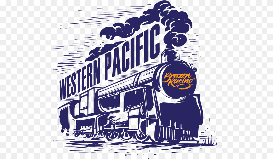Western Pacific Poster, Locomotive, Railway, Train, Transportation Free Png