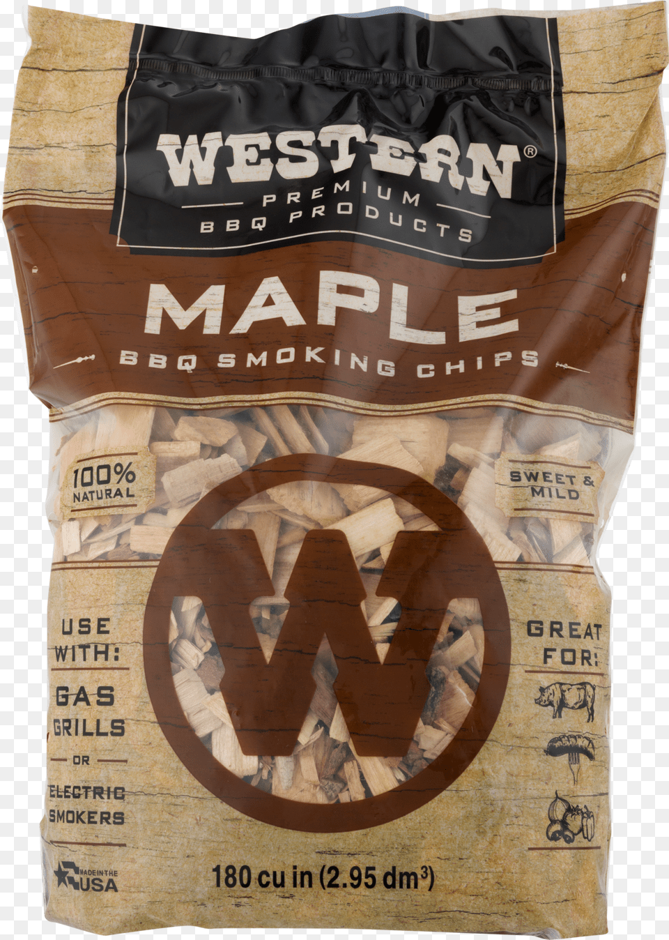 Western Premium Bbq Products Maple Smoking Chips 180 Cu In Walmartcom Hickory Bbq Smoking Chips, Bag, Food, Adult, Male Free Transparent Png