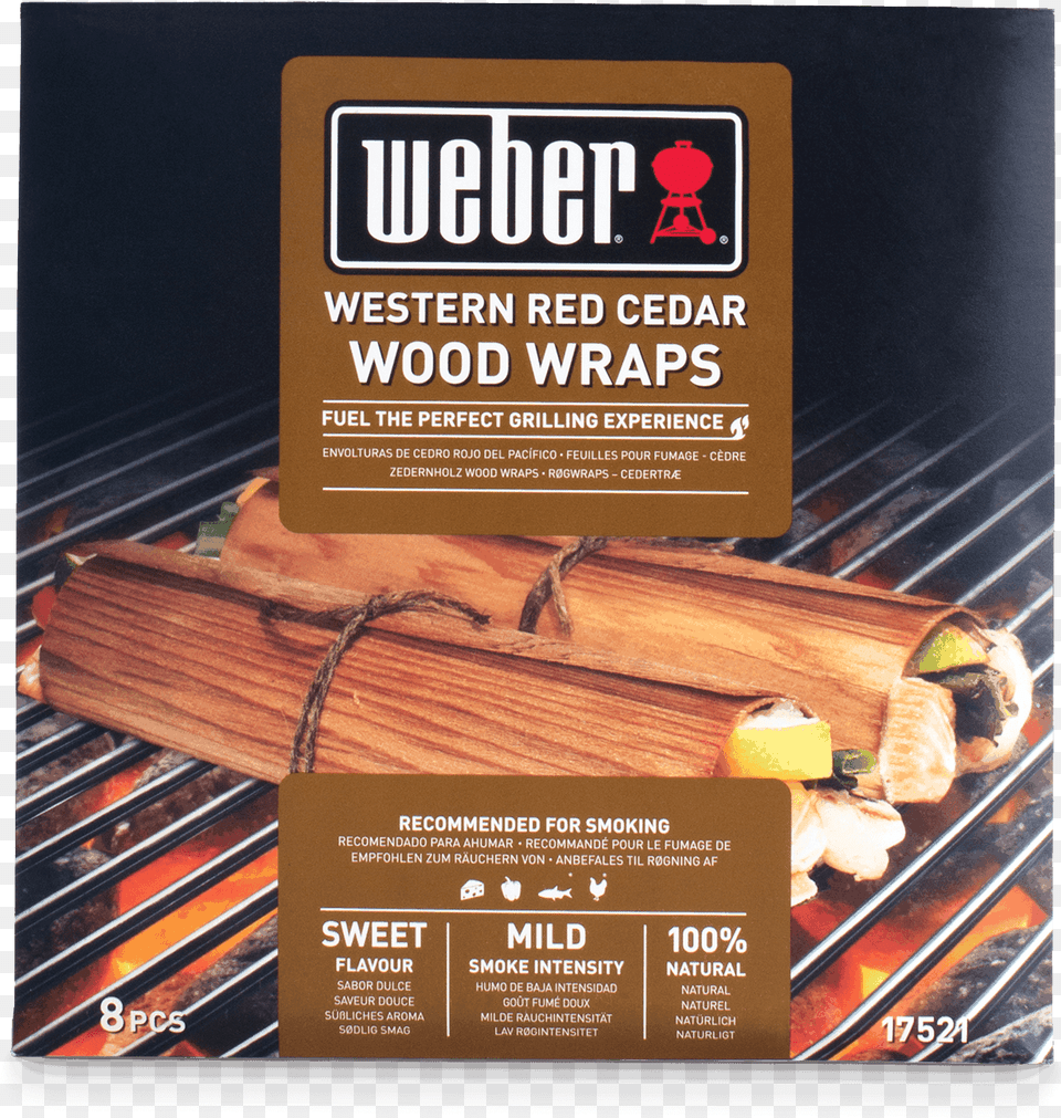 Western Red Cedar Wood Wraps View Weber Grill, Advertisement, Bbq, Cooking, Food Free Png Download