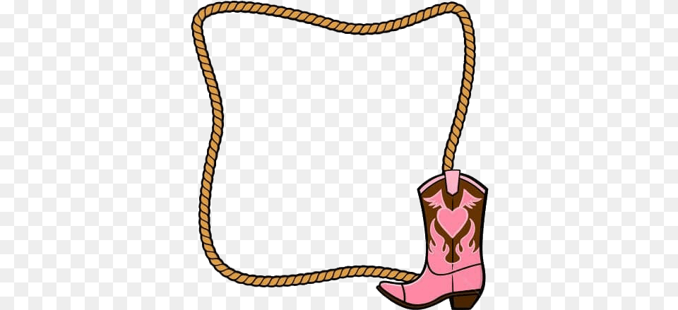 Western Rope Border Clipart, Boot, Clothing, Footwear, Accessories Free Png
