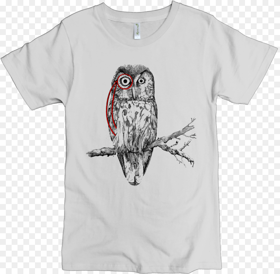 Western Screech Owl, Clothing, T-shirt, Animal, Bird Free Transparent Png