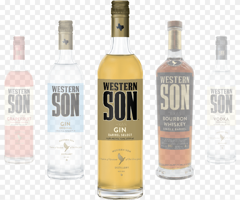 Western Son Barrel Select Gin Vodka, Alcohol, Beverage, Liquor, Tequila Png