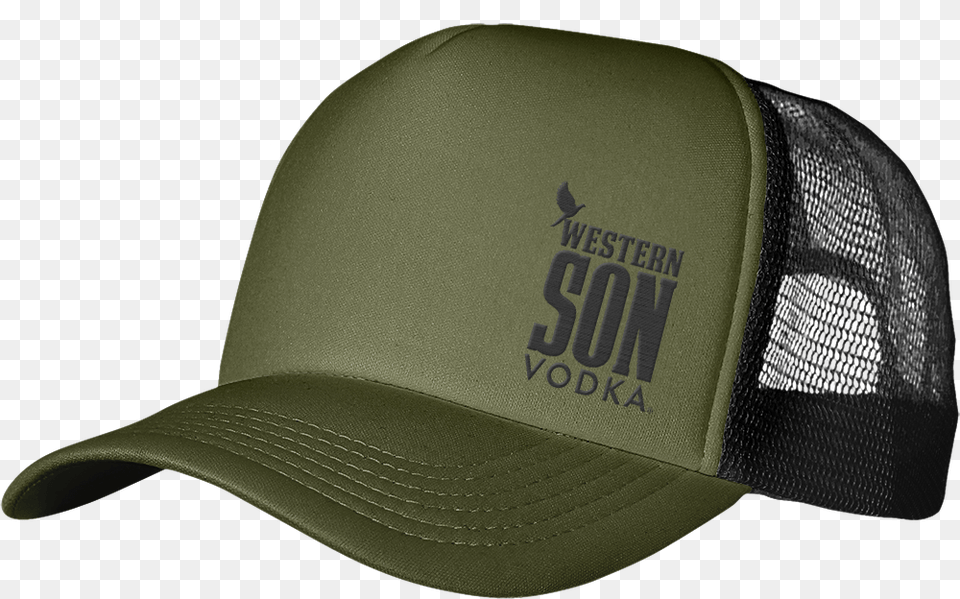 Western Son Vodka Trucker Hat, Baseball Cap, Cap, Clothing, Animal Png