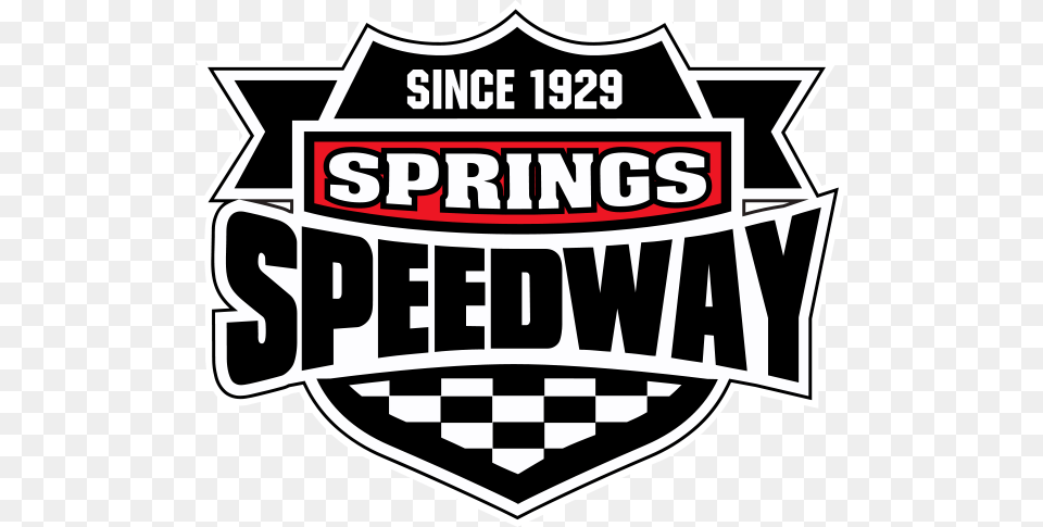 Western Springs Speedway Logo, Badge, Symbol, Scoreboard, Sticker Png
