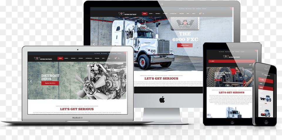 Western Star Trucks Offers A Next Level Web Design, Wheel, Phone, Mobile Phone, Machine Png Image