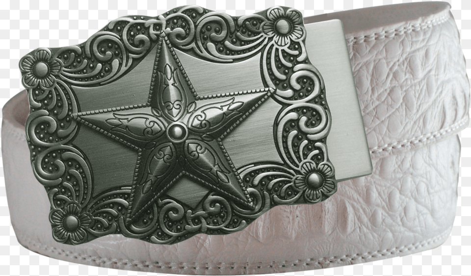 Western Star White Alligator Belt Belt, Accessories, Buckle Png