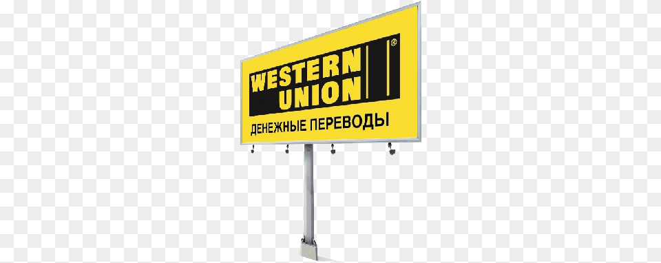 Western Union Download Western Union, Advertisement, Sign, Symbol, Scoreboard Free Transparent Png