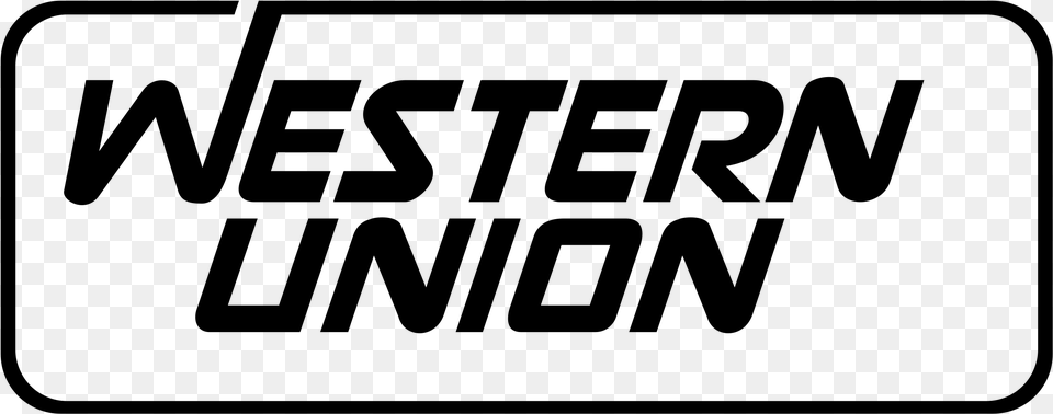 Western Union Logo, Gray Free Png