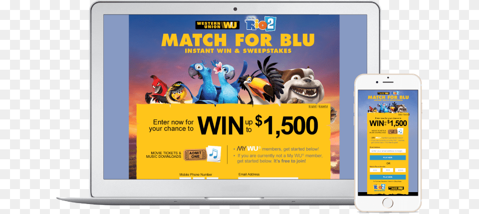 Western Unionrio 2 Sweepstakes Game Rio, Electronics, Mobile Phone, Phone, Animal Free Png