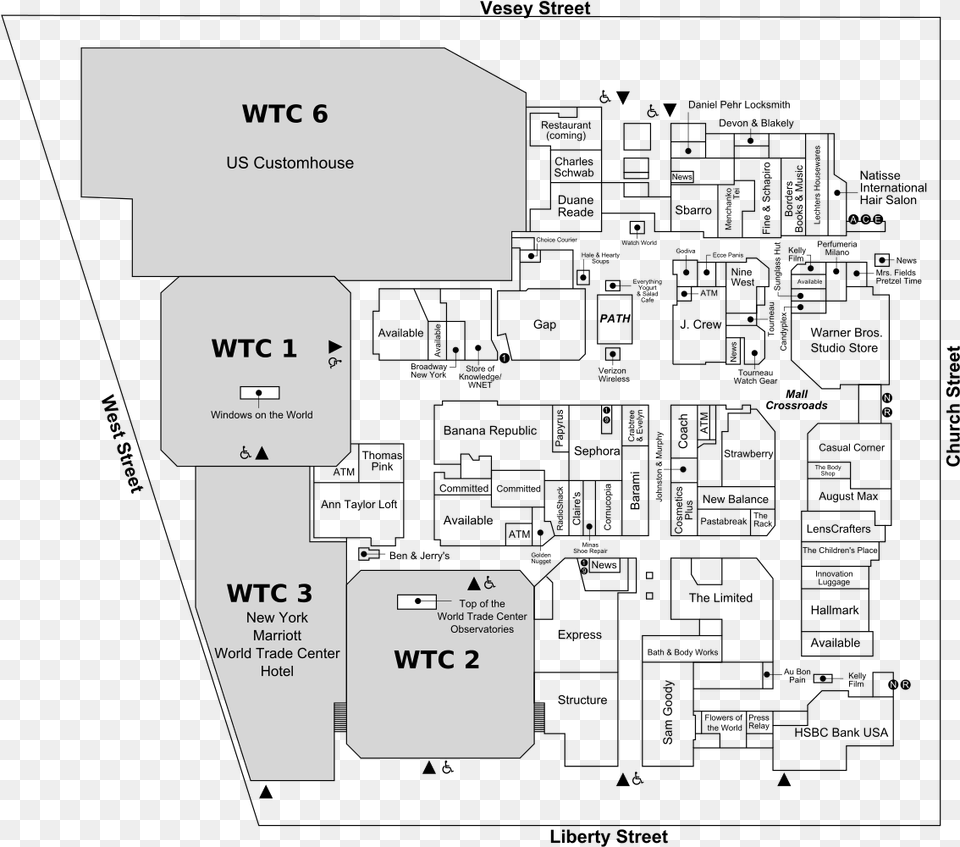 Westfield World Trade Center Plan, Diagram, Uml Diagram Png