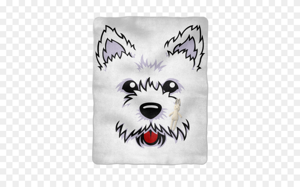 Westie Dog Face Sublimation Baby Blanket T Shirt, Home Decor, Rug, Art, Cushion Free Transparent Png