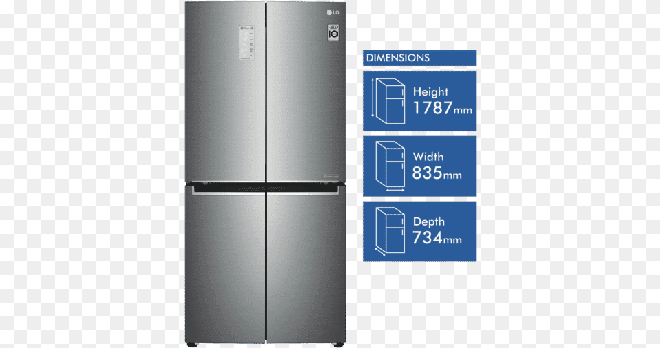 Westinghouse 702l French Door Fridge, Appliance, Device, Electrical Device, Refrigerator Png