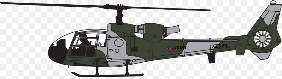 Westland Sa Military Helicopters Side View, Aircraft, Helicopter, Transportation, Vehicle Free Png Download