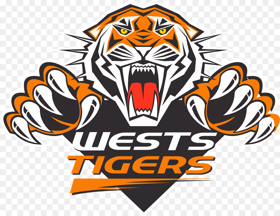 Wests Tigers Logo Vector Wests Tigers, Electronics, Hardware, Dynamite, Weapon Free Png Download
