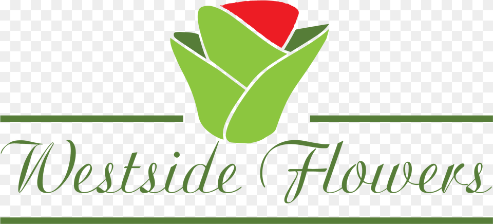 Westside Flowers Logo Calligraphy, Flower, Plant, Rose, Leaf Free Png