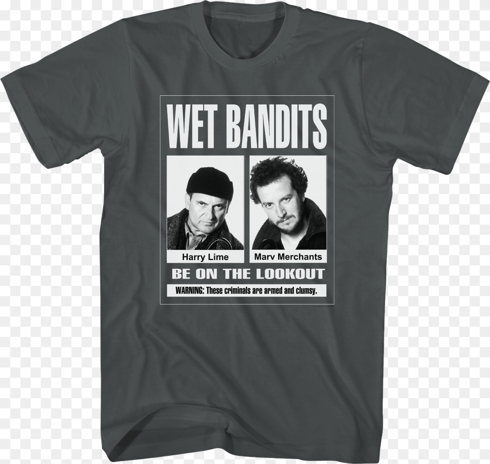 Wet Bandits Home Alone Shirt Wet Bandits T Shirt, T-shirt, Clothing, Person, Man Free Transparent Png