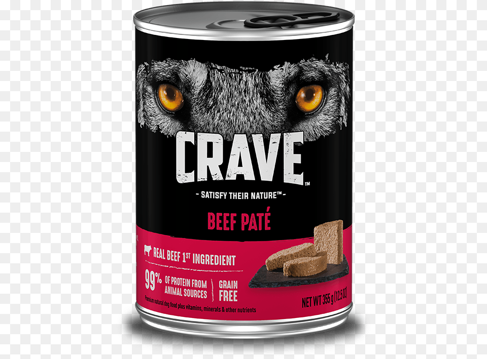 Wet Beefcan Header Mobile New Crave Wet Dog Food, Tin, Aluminium, Can, Canned Goods Png