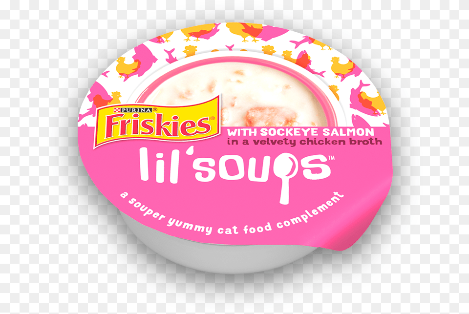 Wet Cat Food Circle, Dessert, Yogurt, Meal, Cream Free Transparent Png