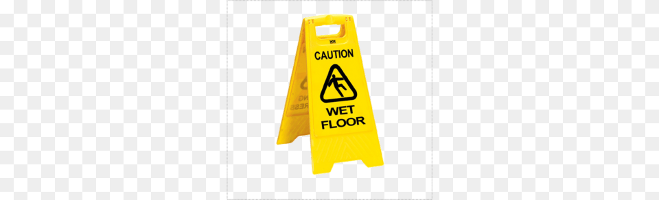 Wet Floor Caution Sign, Fence, Symbol, Mailbox Png Image