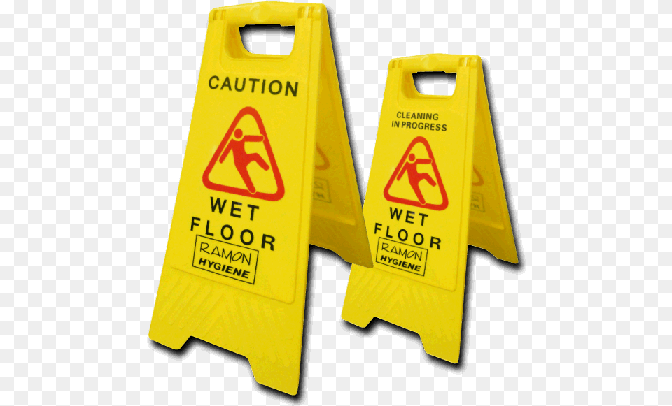 Wet Floor Caution Sign Yellow Wet Floor Sign, Fence, Mailbox, Symbol Png Image