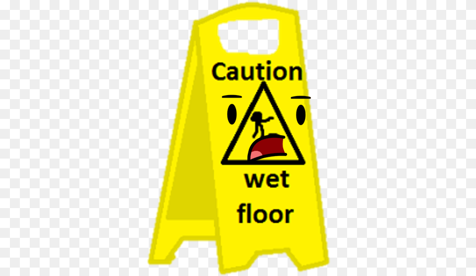 Wet Floor Sign Sign, Fence, Symbol, Person Png