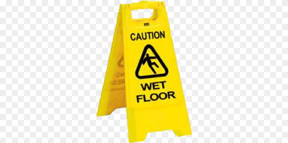 Wet Foor Sign Caution Wet Floor Sign, Fence, Mailbox, Symbol Free Transparent Png