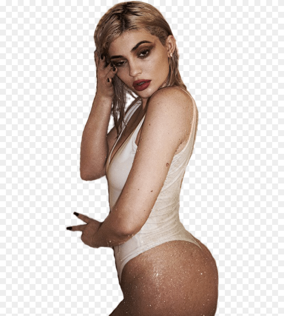 Wet Kylie Jenner Looking Into The Camera Transparent Kylie Jenner, Head, Photography, Portrait, Hand Png Image