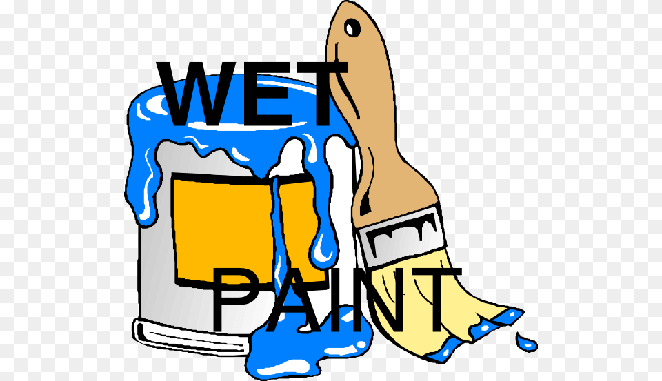 Wet Paint Clip Art, Paint Container, Person, Brush, Device Free Transparent Png