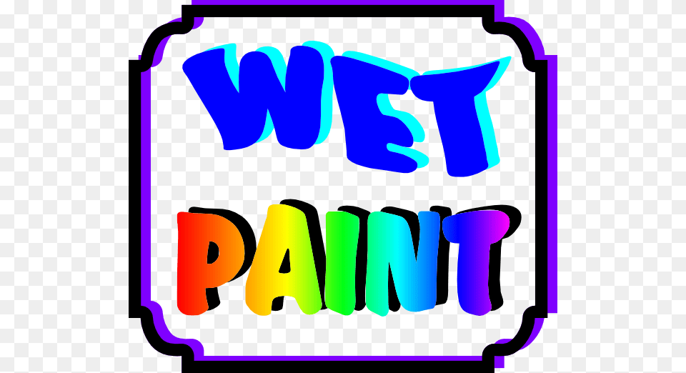 Wet Paint Clipart Collection, Text Free Png Download