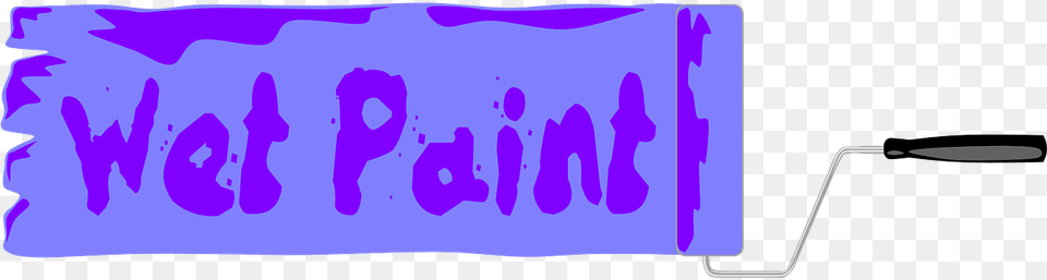 Wet Paint Sign, Purple Png Image