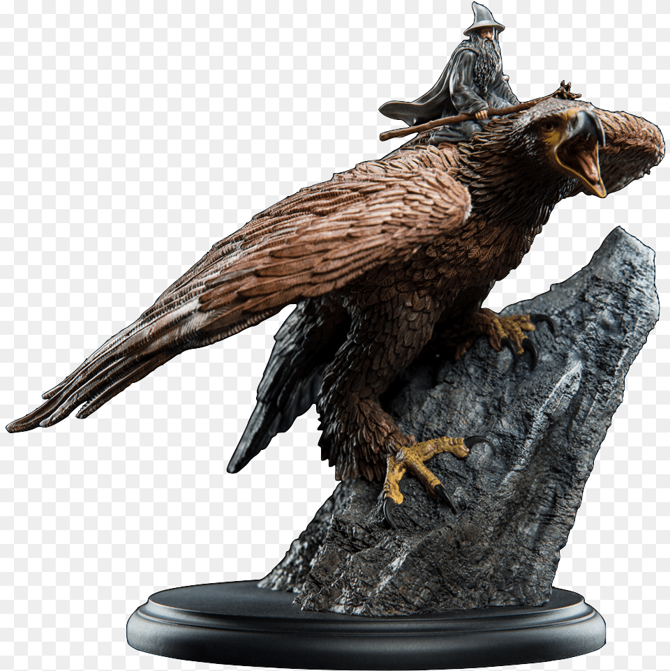 Weta Lord Of The Rings Gandalf On Gwaihir Statue Toyslife, Adult, Woman, Vulture, Person Free Transparent Png