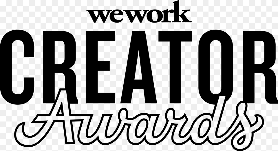 Wework Creator Awards Logo, Gray Png Image