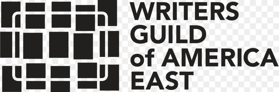 Wgae Logo Rev Horiz Black Large Writers Guild Of America East, Game, Blackboard, Text Free Png