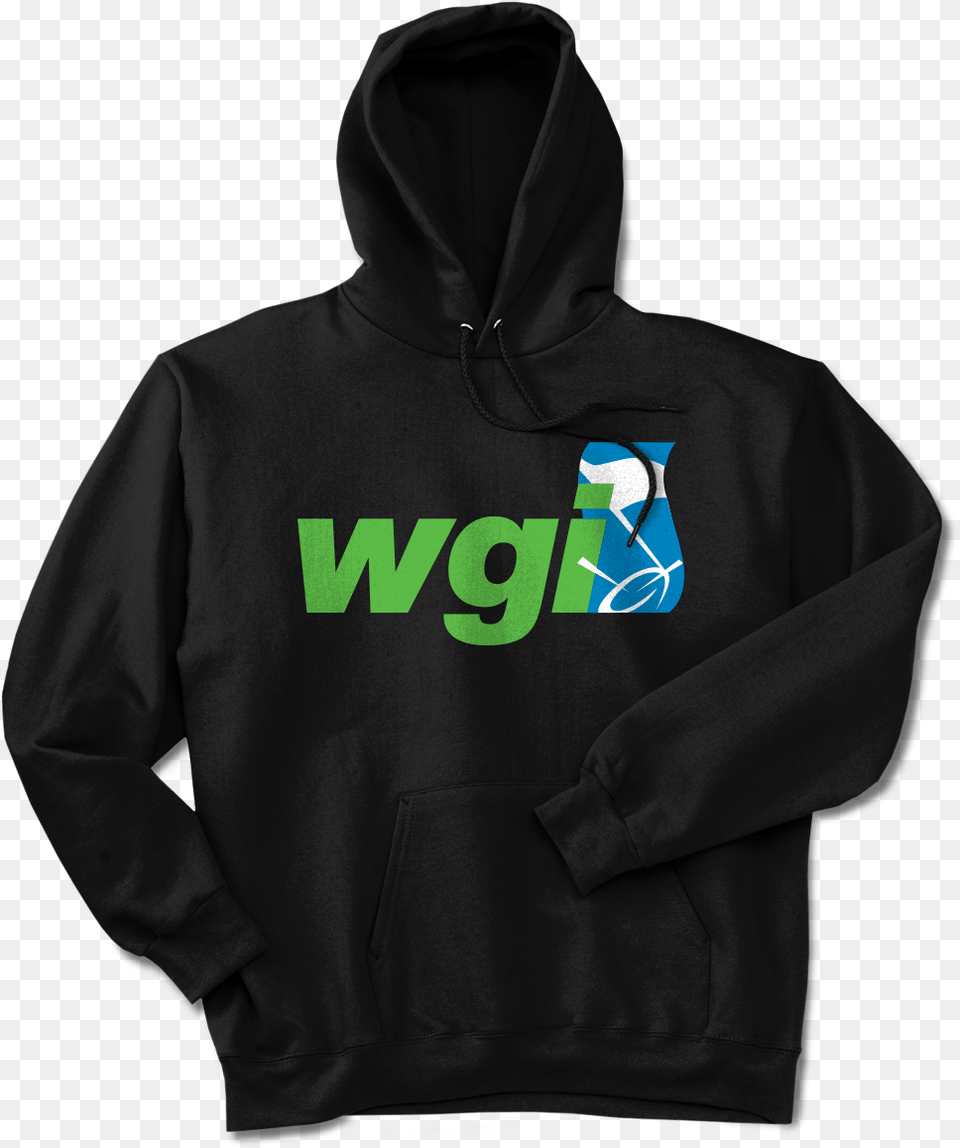 Wgi Black Hoodie Hoodie, Clothing, Hood, Knitwear, Sweater Png Image