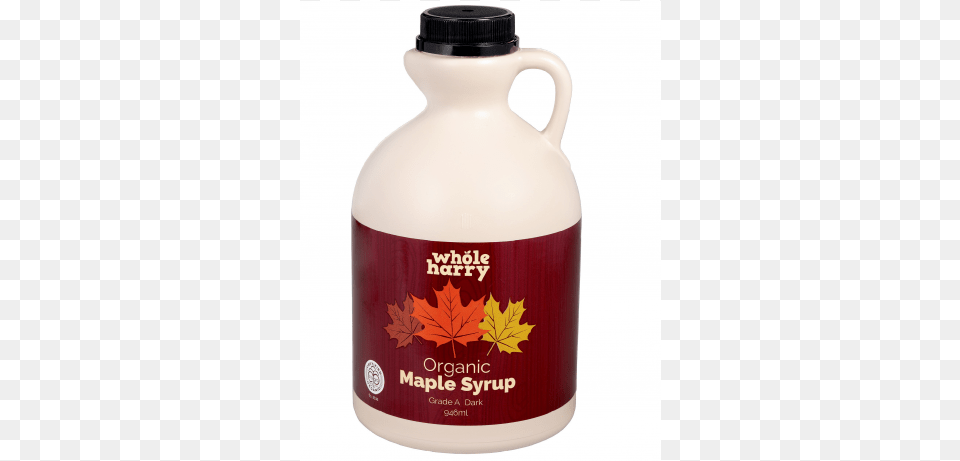 Wh Maple Syrup Dark 946ml Water Bottle, Food, Leaf, Plant, Seasoning Png Image