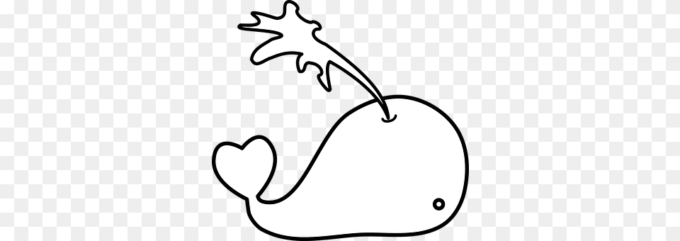 Whale Stencil, Silhouette Free Png
