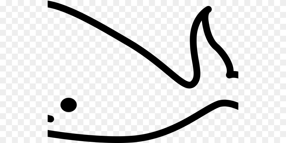 Whale Clipart Basic, Gray Free Png