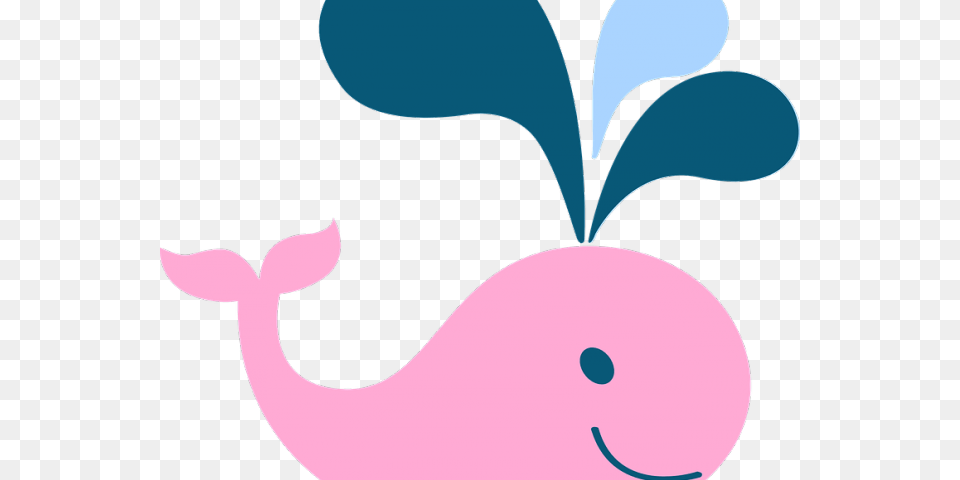 Whale Clipart Water Spout Blue And Pink Whale, Art, Graphics, Animal, Floral Design Png