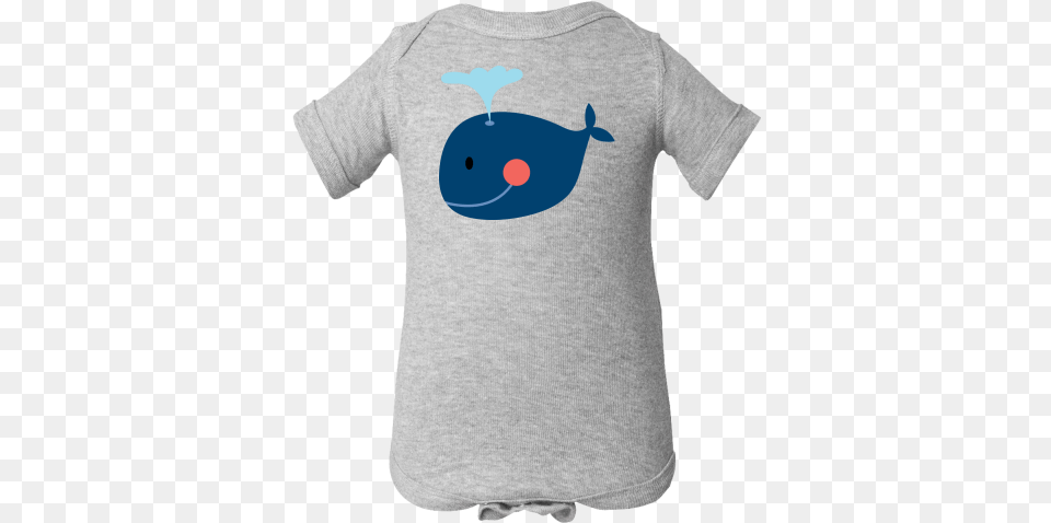 Whale Infant Creeper Baby Tee Has Cute Blue Whale Spouting Big Brother And Little Brother T Shirt, Applique, Clothing, Pattern, T-shirt Free Png
