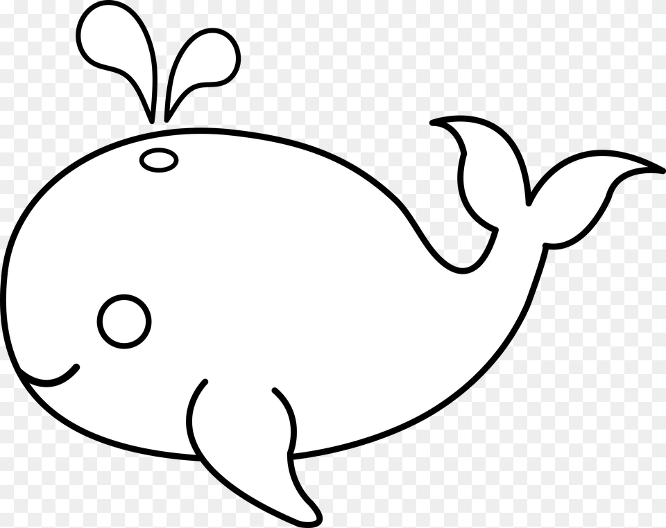 Whale Outline Whale Clipart Fish Outline Pencil And Baby Whale Cartoon Black Background, Animal, Mammal, Wildlife, Zebra Free Png Download