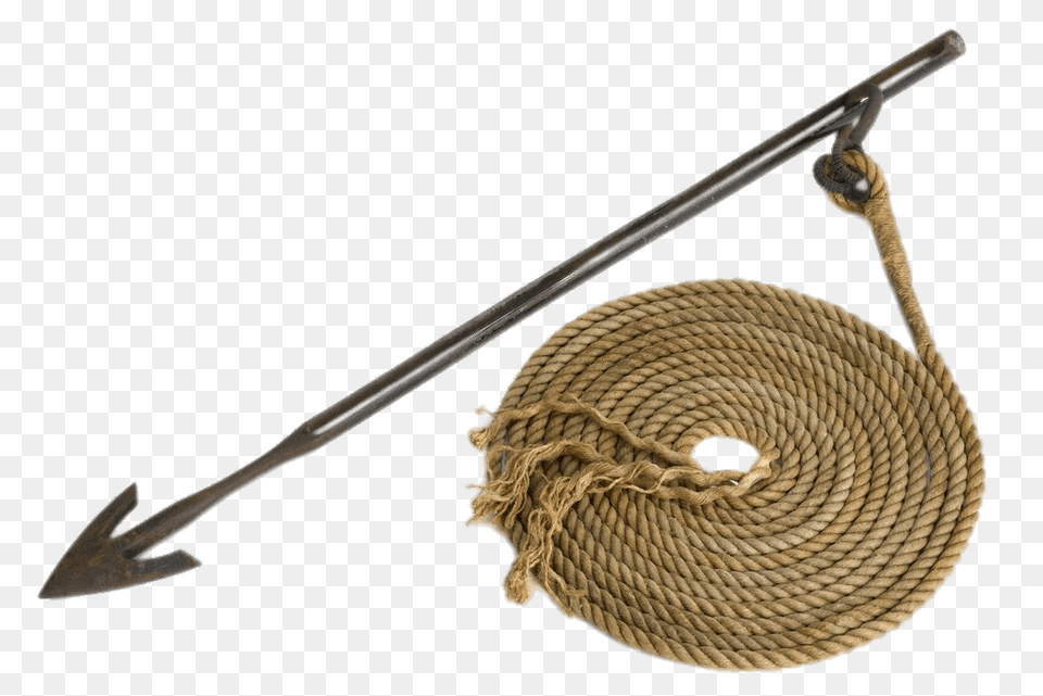 Whaling Harpoon, Rope, Blade, Dagger, Knife Png