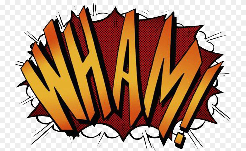 Wham Sticker Transparent Comic Book Wham, Logo Free Png