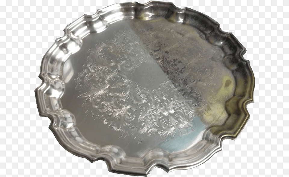 What A Difference The Left Hand Side Of The Tray Looks Circle, Silver, Food, Meal, Dish Png Image