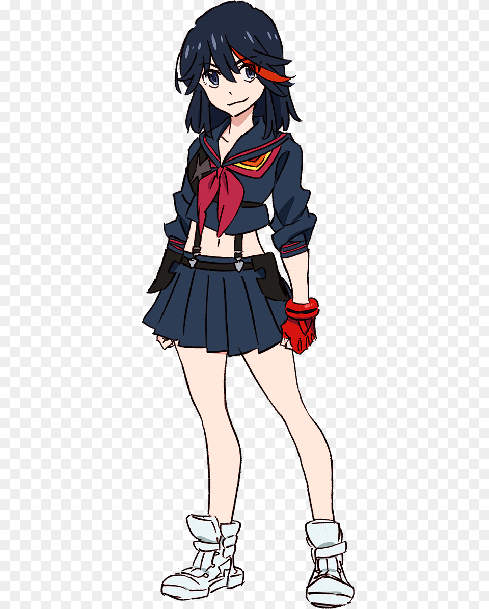What Are Some Female Anime Characters With Short Black Hair Kill La Kill Matoi Ryuko, Book, Comics, Publication, Person Free Transparent Png