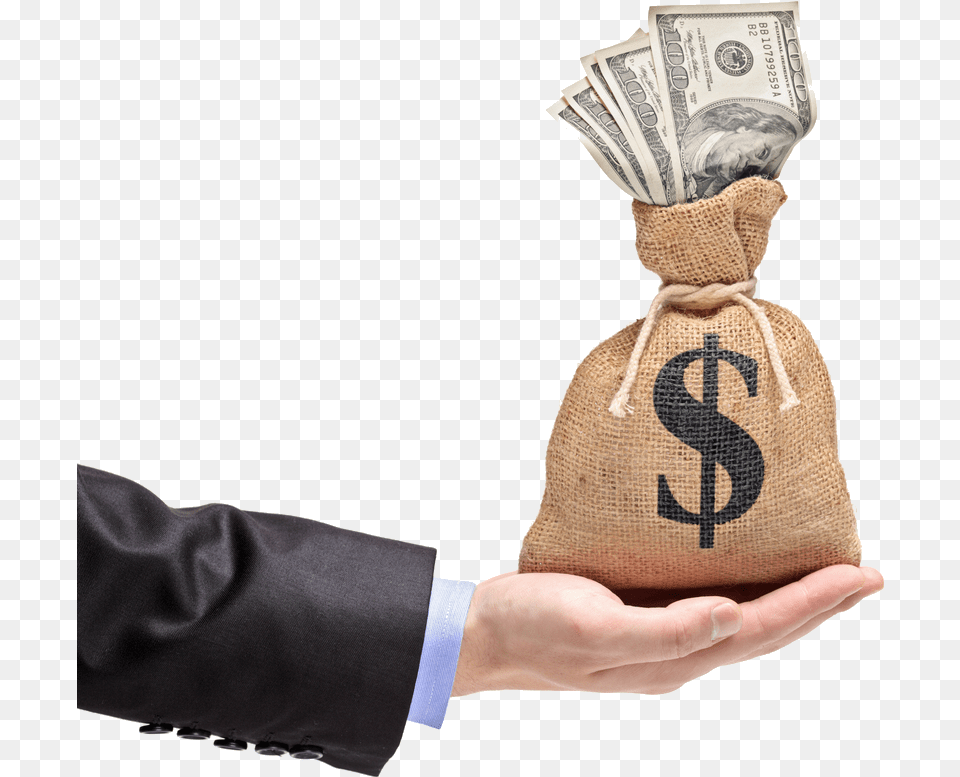 What Are The Top Hand Holding Money, Bag, Baby, Person Png Image