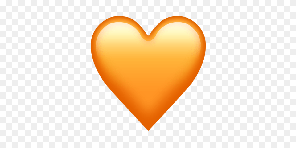 What Do The Different Colors Of Hearts Iphone Orange Heart Emoji Free Png Download