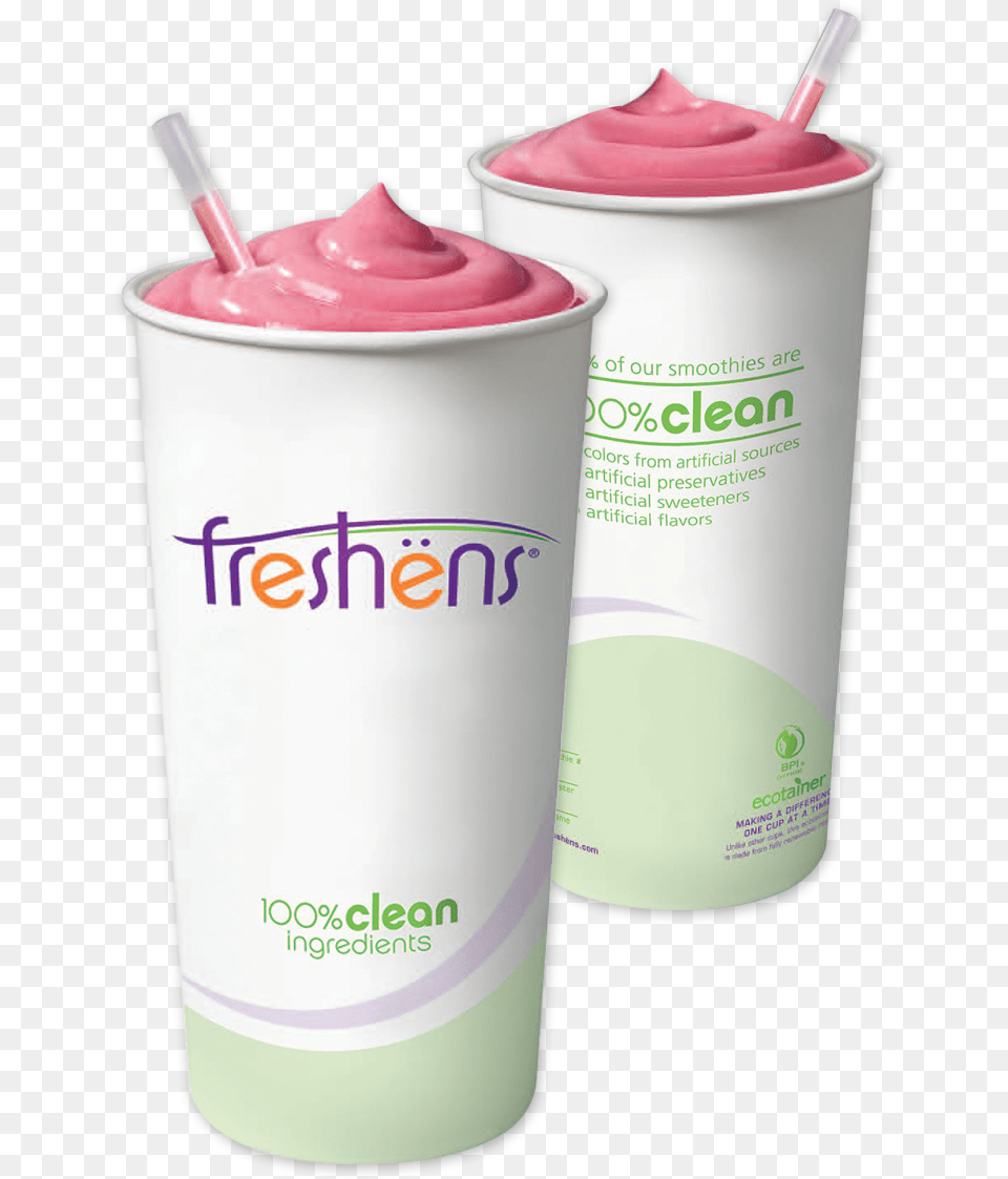 What Does 100 Clean Mean Freshens Strawberry Frozen Yogurt, Dessert, Food, Cream, Frozen Yogurt Png Image
